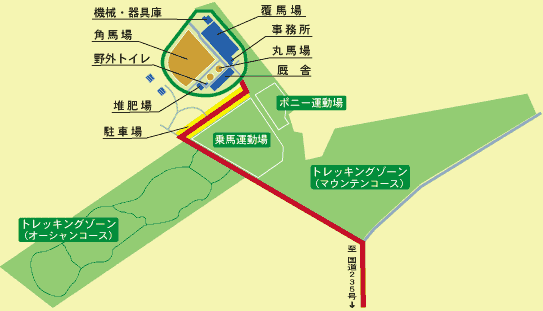 ライディングヒルズ静内・施設